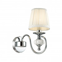 Настенное бра Medea Odeon Light 1*40W Е14 хром/белый 4186/1W