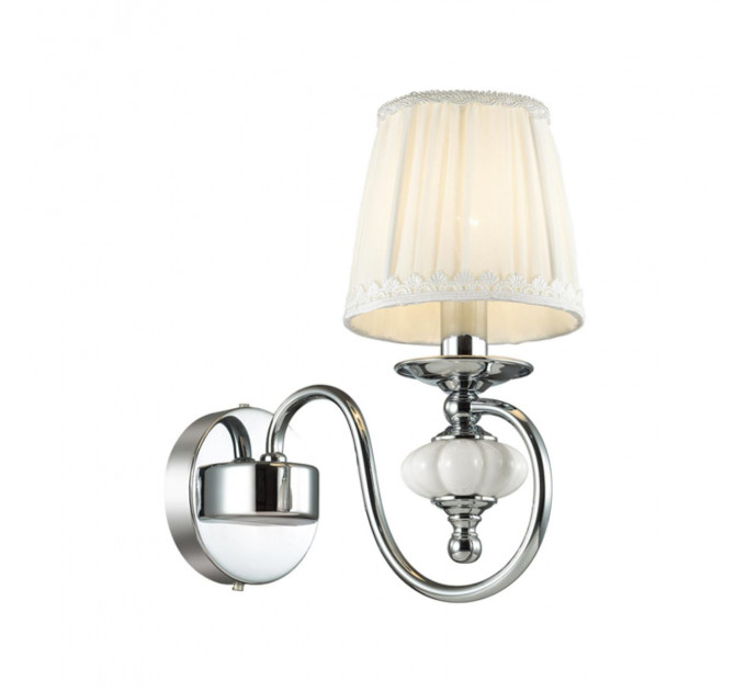 Настенное бра Medea Odeon Light 1*40W Е14 хром/белый 4186/1W