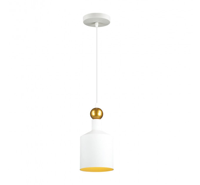 Подвесной светильник Bolli Odeon Light 1*40W Е27 белый/золото 4087/1