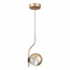 Подвесной светильник Elon Odeon Light LED 5W+3.5W золотистый 3915/9L