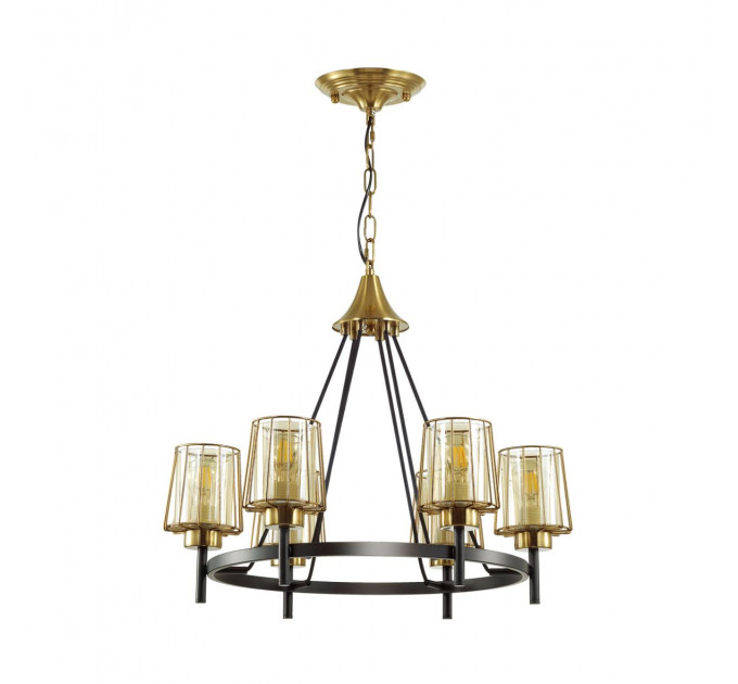 Подвесная люстра Dogana Odeon Light 6*60W Е27 золотистый 4656/6
