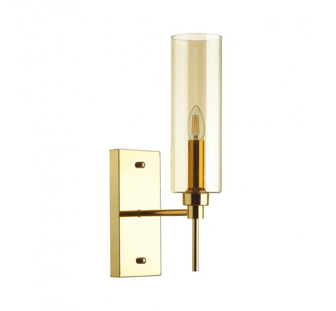Настенное бра Diatra Odeon Light 1*40W E14 золото/янтарь 4689/1W