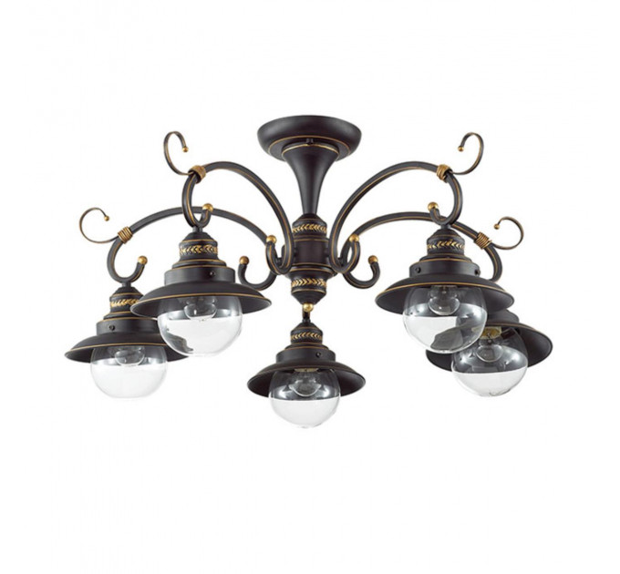 Потолочная люстра Sandrina Odeon Light 5*60W Е27 кофе 3249/5C