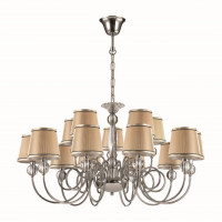 Подвесная люстра Molinari Odeon Light 15*40W Е14 хром/беж 3945/15