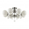 Потолочная люстра Jolly Odeon Light 8*60W Е27 хром/белый 3953/8C