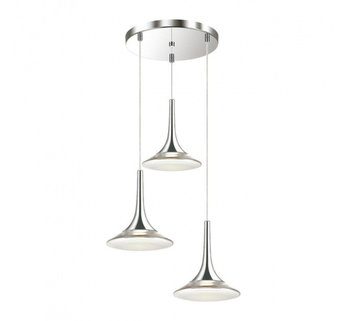 Подвесной светильник Fozzi Odeon Light 3*50W GU10 хром 4096/3