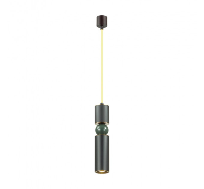 Подвесной светильник Sakra Odeon Light 1*5W GU10 черный/зеленый 4075/5L