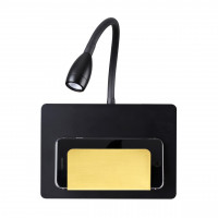 Настенный светильник Sonia Odeon Light LED 3W c USB черный/золотистый 4242/3WL