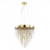 Подвесная люстра Avista Odeon Light 7*40W E14 золотистый 4784/7