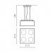 Подвесной светильник Azzardo Paulo 4 pendant 12V AZ2890