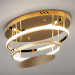 Потолочная LED-люстра Chic Eurosvet 67W золото  пульт 90160/2