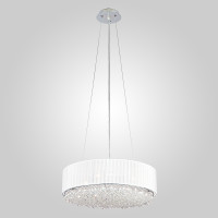 Подвесная люстра Elegance Eurosvet 4*60W Е14 белый/хром 10071/4