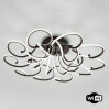 Потолочная люстра Smart Floret Eurosvet Wi-Fi 90236/10 чёрный кофе