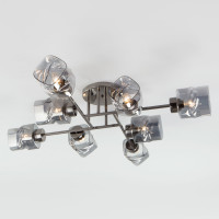 Потолочная люстра Hilari Eurosvet 8*40W Е27 дымчатый 30165/8