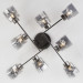 Потолочная люстра Hilari Eurosvet 8*40W Е27 дымчатый 30165/8
