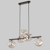 Подвесной светильник со стеклянными плафонами 11026 Lava Brown