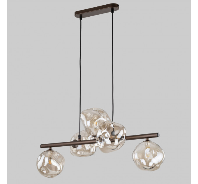 Подвесной светильник со стеклянными плафонами 11026 Lava Brown