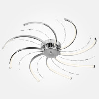 Потолочная LED-люстра Twist Eurosvet 90054/8 хром