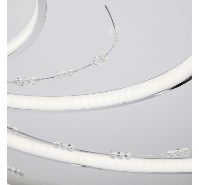 Потолочная LED-люстра Twist Eurosvet 90054/8 хром