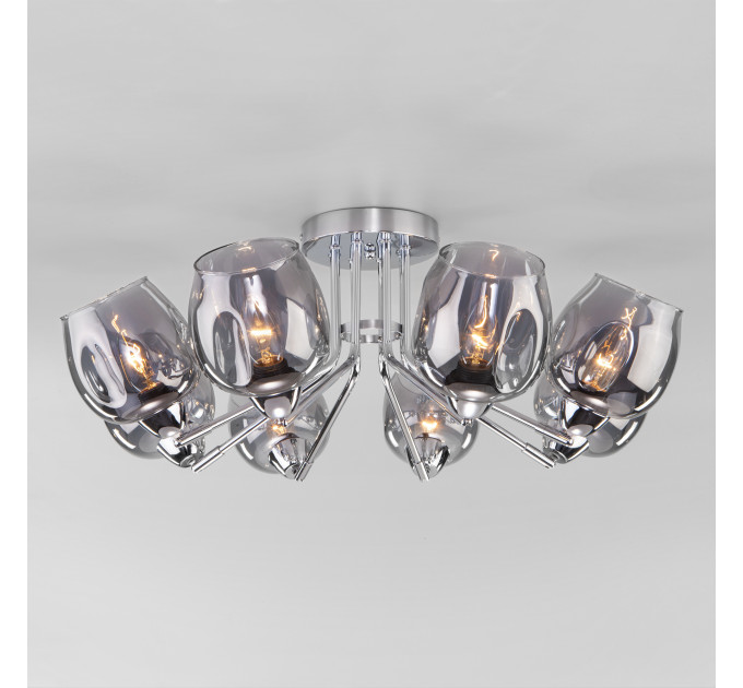 Потолочная люстра Marci Eurosvet 8*40W Е27 дымчатый 30164/8