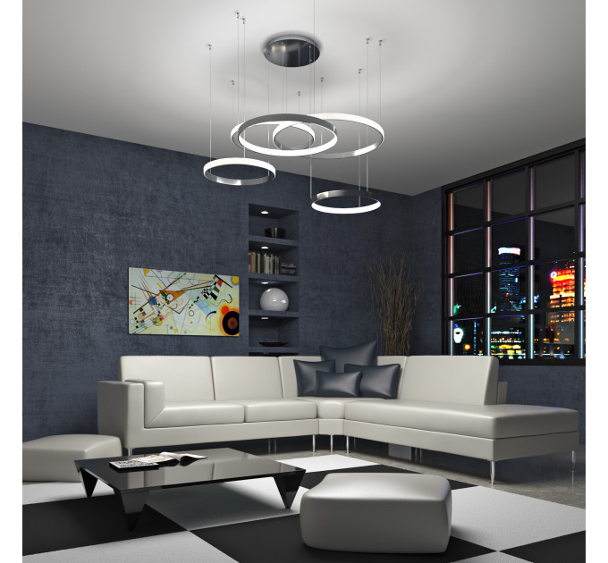 Подвесной LED-светильник Smart Posh Eurosvet Wi-Fi хром 90275/5