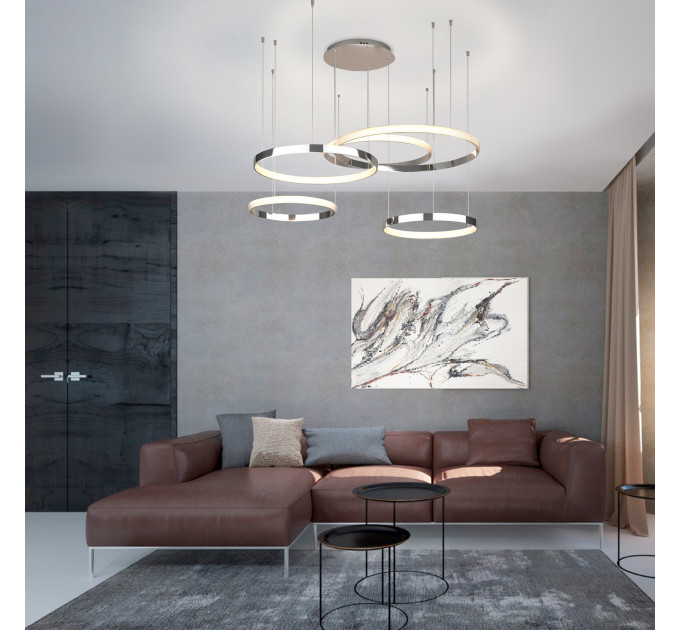 Подвесной LED-светильник Smart Posh Eurosvet Wi-Fi хром 90275/5