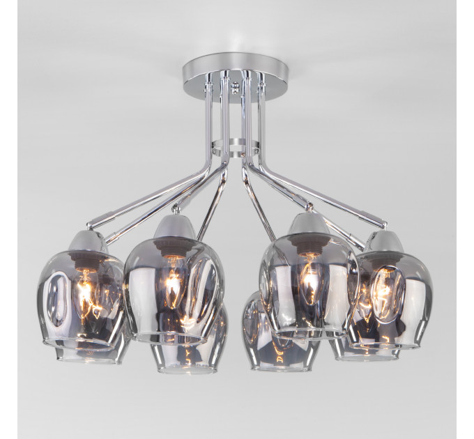 Потолочная люстра Marci Eurosvet 8*40W Е27 дымчатый 30164/8