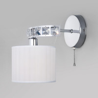 Настенное бра Salina Eurosvet 1*40W Е14 хром/белый 60104/1