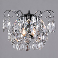 Настенный светильник Crystal Eurosvet 2*60W Е14 хром/хрусталь 10081/2
