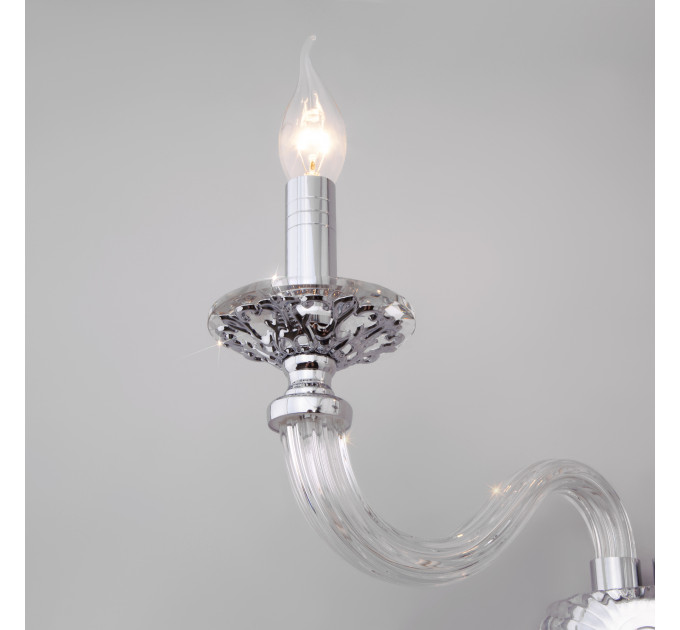 Настенное бра Olenna Bogates 2*60W E14 хром/хрусталь 318/2