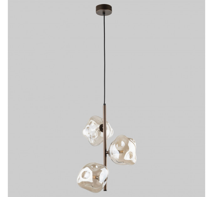 Подвесной светильник со стеклянными плафонами 11036 Lava Brown