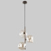 Подвесной светильник со стеклянными плафонами 11036 Lava Brown