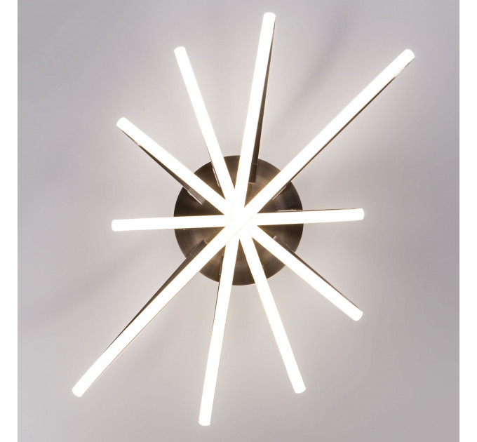 Потолочная LED-люстра Evia Eurosvet 95W сатин/никель 90100/5