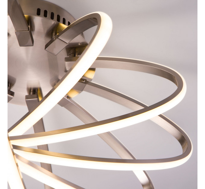 Потолочная LED-люстра Evia Eurosvet 95W сатин/никель 90100/5