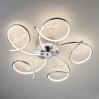 Потолочная LED-люстра Agata Eurosvet 12W 4200К хром/хрусталь 90089/5