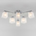 Потолочная люстра Delfi Eurosvet 6*40W Е27 хром/белый 30162/6