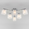 Потолочная люстра Delfi Eurosvet 6*40W Е27 хром/белый 30162/6