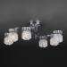 Потолочная люстра Ambroz Eurosvet 6*60W Е27 хром/хрусталь 3222/6