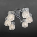Потолочная люстра Ambroz Eurosvet 6*60W Е27 хром/хрусталь 3222/6