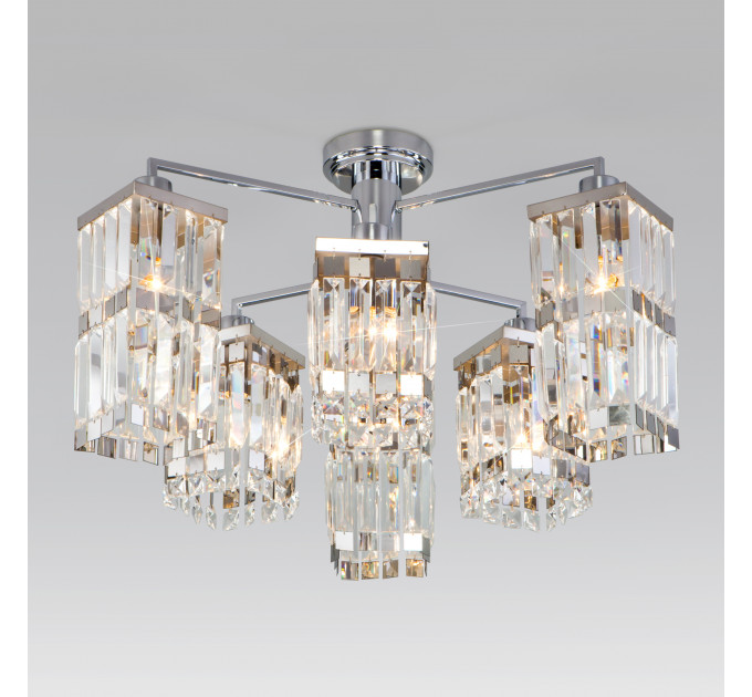Потолочная люстра Barra Eurosvet 6*60W Е14 хром 10100/6