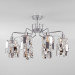 Потолочная люстра Scoppio Eurosvet 8*60W Е14 хром/хрусталь 10101/8