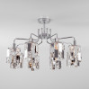 Потолочная люстра Scoppio Eurosvet 8*60W Е14 хром/хрусталь 10101/8