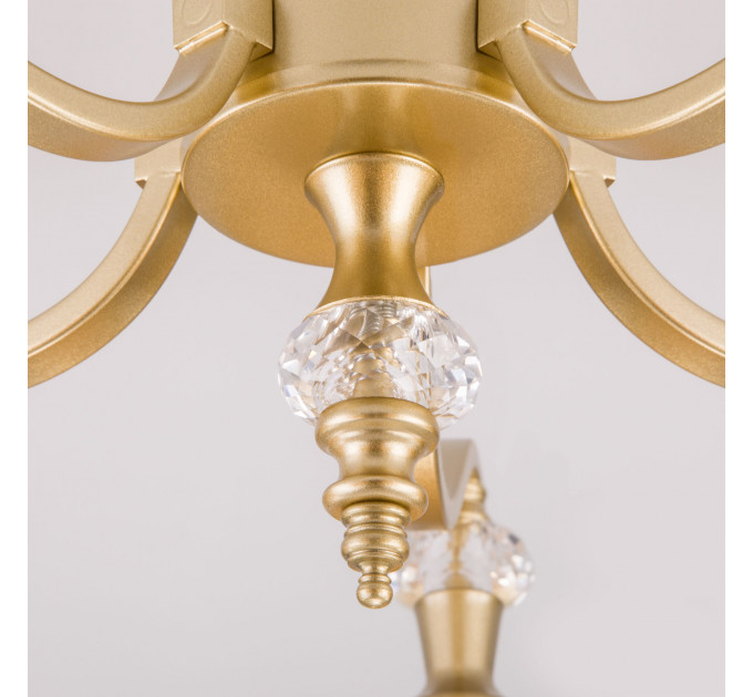 Потолочная люстра Ofelia Eurosvet 5*40W Е14 золотистый 60070/5