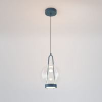 Подвесной светодиодный светильник со стеклянным плафоном 50267/1 LED синий
