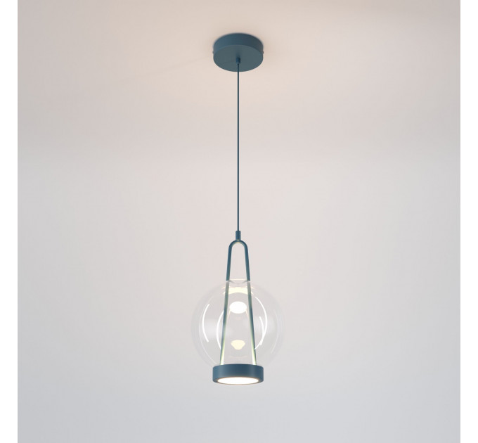 Подвесной светодиодный светильник со стеклянным плафоном 50267/1 LED синий