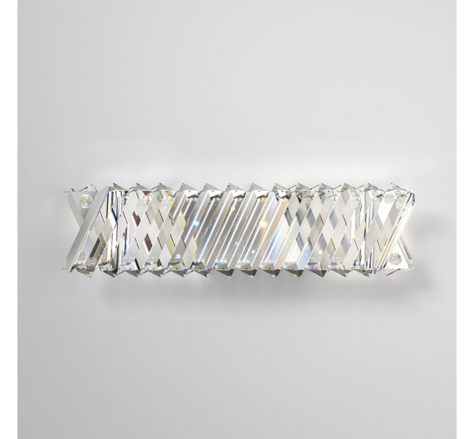 Настенный светильник с хрусталем 101005 LED никель хрусталь Strotskis