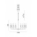Подвесная Graff Arte Lamp 8*40W Е14 A1857LM-8BK