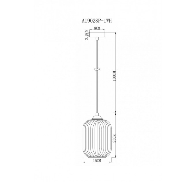Подвесной светильник Arwen Arte Lamp белый A1902SP-1WH