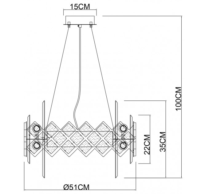 Подвесная люстра Arte Lamp AMELIA A1039SP-10BK
