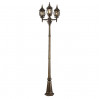 Уличный светильник Atlanta Arte Lamp 3*75W Е27 черный A1047PA-3BN